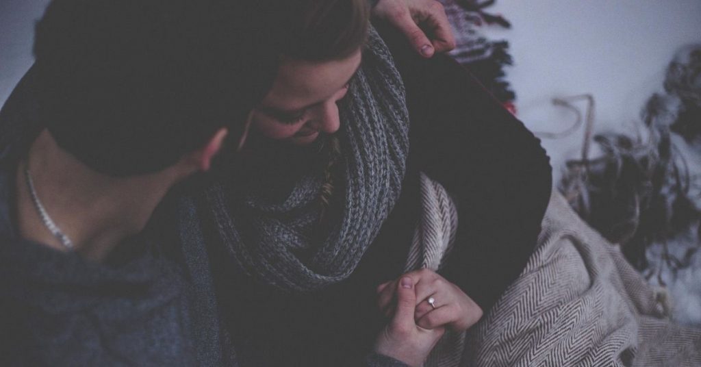 couple hugging