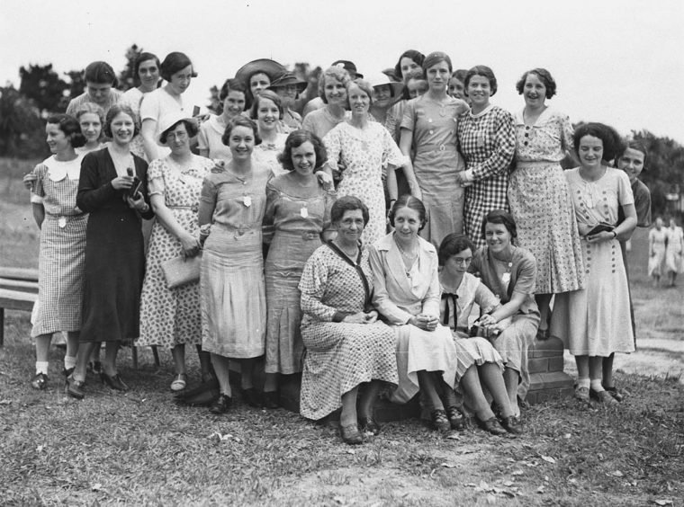 Group of women at the summer conference of the Presbyterian Fell